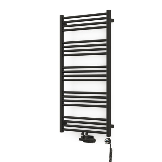 Prima 1200x500 Mat Siyah Elektrikli Havlupan - Terma MOA 400W